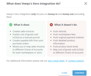 integrate store with Xero